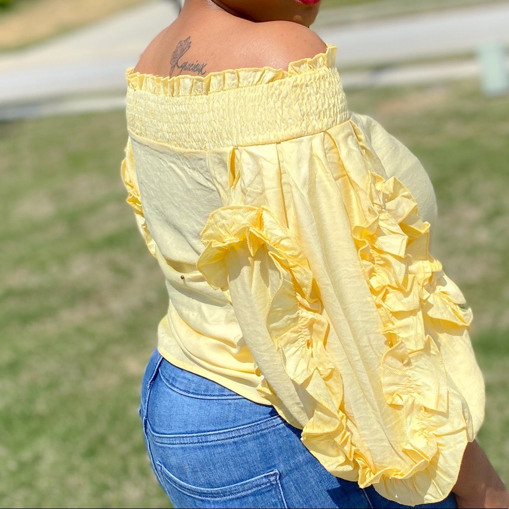 Poplin Ruffle Top - Picture 5 of 8